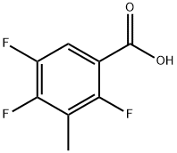 2,4,5-Trifluoro-3-methylbenzoic acid Struktur