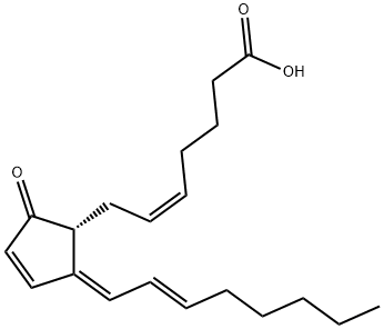 15-DEOXY-DELTA12,14-PROSTAGLANDIN A2 Struktur