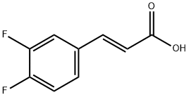 trans-3,4-Difluorocinnamic acid Struktur