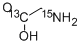 GLYCINE-1-13C-15N Struktur