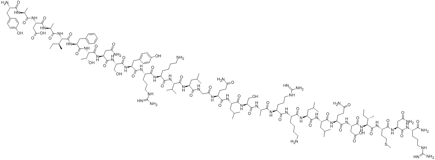 GROWTH HORMONE RELEASING FACTOR 1-29*AMIDE, BOVINE Struktur