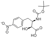 (2S,3R)-3-(BOC-AMINO)-2-HYDROXY-4-(4-NITROPHENYL)BUTYRIC ACID Struktur