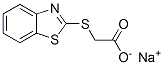 (Benzothiazol-2-ylthio)acetic acid sodium salt Struktur