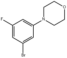 4-(3-Bromo-5-fluorophenyl)morpholine Struktur