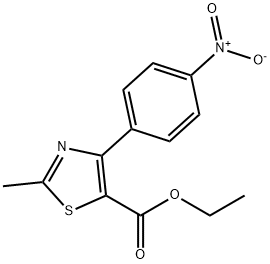 2-METHYL-4-(4-NITROPHENYL)-5-THIAZOLECARBOXYLIC ACID ETHYL ESTER Struktur