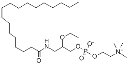 rac-3-Octadecanamido-2-Ethoxypropan-1-ol Phosphocholine Struktur