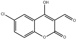 4-HYDROXY-6-CHLORO-3-FORMYLCOUMARIN Struktur