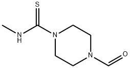 1-Piperazinecarbothioamide,4-formyl-N-methyl-(9CI) Struktur