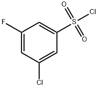 3-Chloro-5-fluorobenzene-1-sulfonyl chloride Struktur