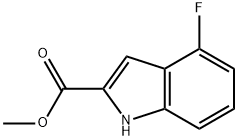 1H-Indole-2-carboxylic acid, 4-fluoro-, Methyl ester Struktur