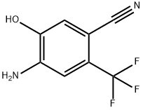 4-Amino-5-hydroxy-2-(trifluoromethyl)benzonitrile Struktur