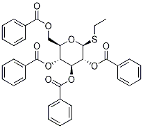 b-D-Glucopyranoside, ethyl 1-thio-, 2,3,4,6-tetrabenzoate Struktur