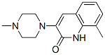 8-methyl-3-(4-methyl-1-piperazinyl)-2(1H)-quinolinone Struktur