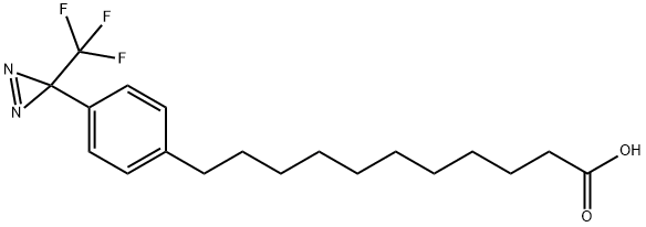 11-(4-(3-(trifluoromethyl)diazirinyl)phenyl)undecanoic acid Struktur