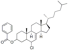 3-benzoyloxy-6-chlorocholest-7-ene Struktur