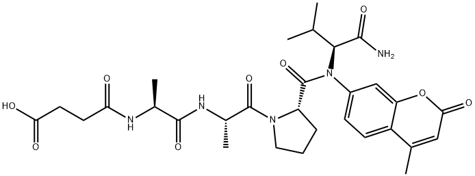 SUC-ALA-ALA-PRO-VAL-AMC Struktur