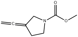 1-Pyrrolidinecarboxylicacid,3-ethenylidene-,methylester(9CI) Struktur