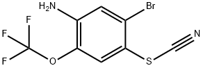 5-Bromo-4-thiocyanato-2-(trifluoromethoxy)aniline Struktur