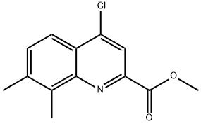 Methyl4-chloro-7,8-dimethylquinoline-2-carboxylate Struktur