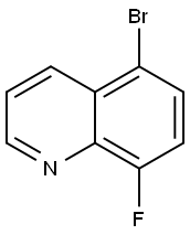 5-Bromo-8-fluoroquinoline Struktur