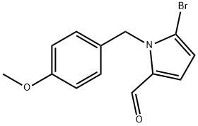 5-Bromo-1-(4-methoxybenzyl)pyrrole-2-carbaldehyde Struktur