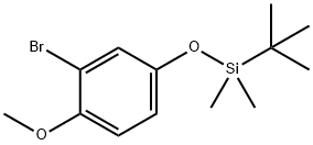 O-t-Butyldimethylsilyl3-bromo-4-methoxyphenol Struktur