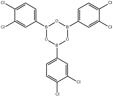 2,4,6-Tris(3,4-dichlorophenyl)boroxin Struktur