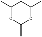 2-Methylene-4,6-dimethyl-1,3-dioxane Struktur