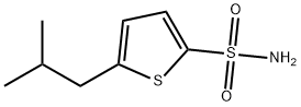 2-THIOPHENESULFONAMIDE, 5-(2-METHYLPROPYL)- Struktur