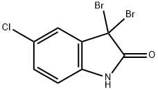 3,3-DIBROMO-5-CHLORO-1,3-DIHYDROINDOL-2-ONE Struktur