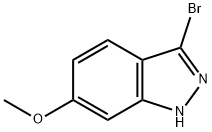 3-broMo-6-Methoxy-1H-indazole Struktur