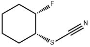 Thiocyanic acid, 2-fluorocyclohexyl ester, cis- (9CI) Struktur