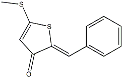 2-Benzylidene-5-(methylthio)thiophen-3(2H)-one Struktur