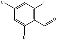 2-BroMo-4-chloro-6-fluorobenzaldehyde Struktur