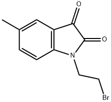 1-(2-BROMOETHYL)-5-METHYL-1H-INDOLE-2,3-DIONE Struktur