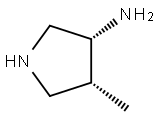 3-Pyrrolidinamine,4-methyl-,cis-(9CI) Struktur