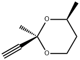 1,3-Dioxane, 2-ethynyl-2,4-dimethyl-, cis- (9CI) Struktur