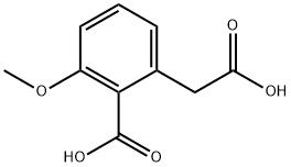 2-Carboxy-3-methoxybenzeneacetic acid Struktur