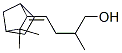 4-(3,3-dimethylbicyclo[2.2.1]hept-2-ylidene)-2-methylbutanol Struktur