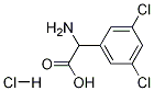 2-AMino-2-(3,5-dichlorophenyl)acetic Acid Hydrochloride Struktur