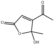 2(5H)-Furanone, 4-acetyl-5-hydroxy-5-methyl- (9CI) Struktur