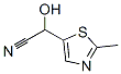 5-Thiazoleacetonitrile,  -alpha--hydroxy-2-methyl- Struktur