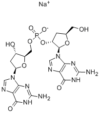 2'-DEOXYGUANYLYL(3'->5')-2'-DEOXYGUANOSINE SODIUM SALT Struktur