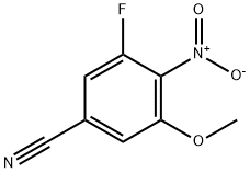 3-Fluoro-5-methoxy-4-nitrobenzonitrile Struktur