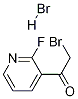 2-Bromo-1-(2-fluoropyridin-3-yl)ethanone hydrobromide Struktur