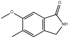 1H-Isoindol-1-one, 2,3-dihydro-6-Methoxy-5-Methyl- Struktur