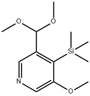 3-(Dimethoxymethyl)-5-methoxy-4-(trimethylsilyl)-pyridine Struktur