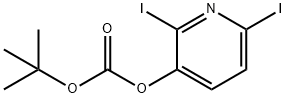 tert-Butyl 2,6-diiodopyridin-3-yl carbonate Struktur