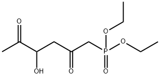 1-Diethoxyphosphinyl-4-hydroxy-2,5-hexanedione Struktur