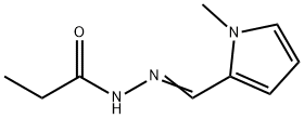 Propanoic  acid,  [(1-methyl-1H-pyrrol-2-yl)methylene]hydrazide  (9CI) Struktur